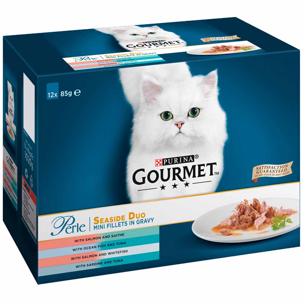 Gourmet Perle Pouches Seaside Duo Cat Food 12 x 85g Image 2