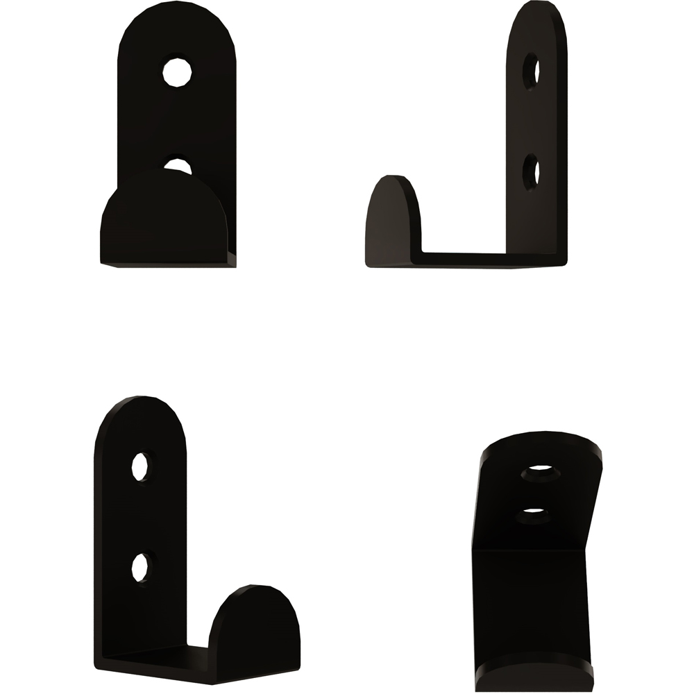Decortie Leny Black Metal Wall Hook 3 Pack Image 3