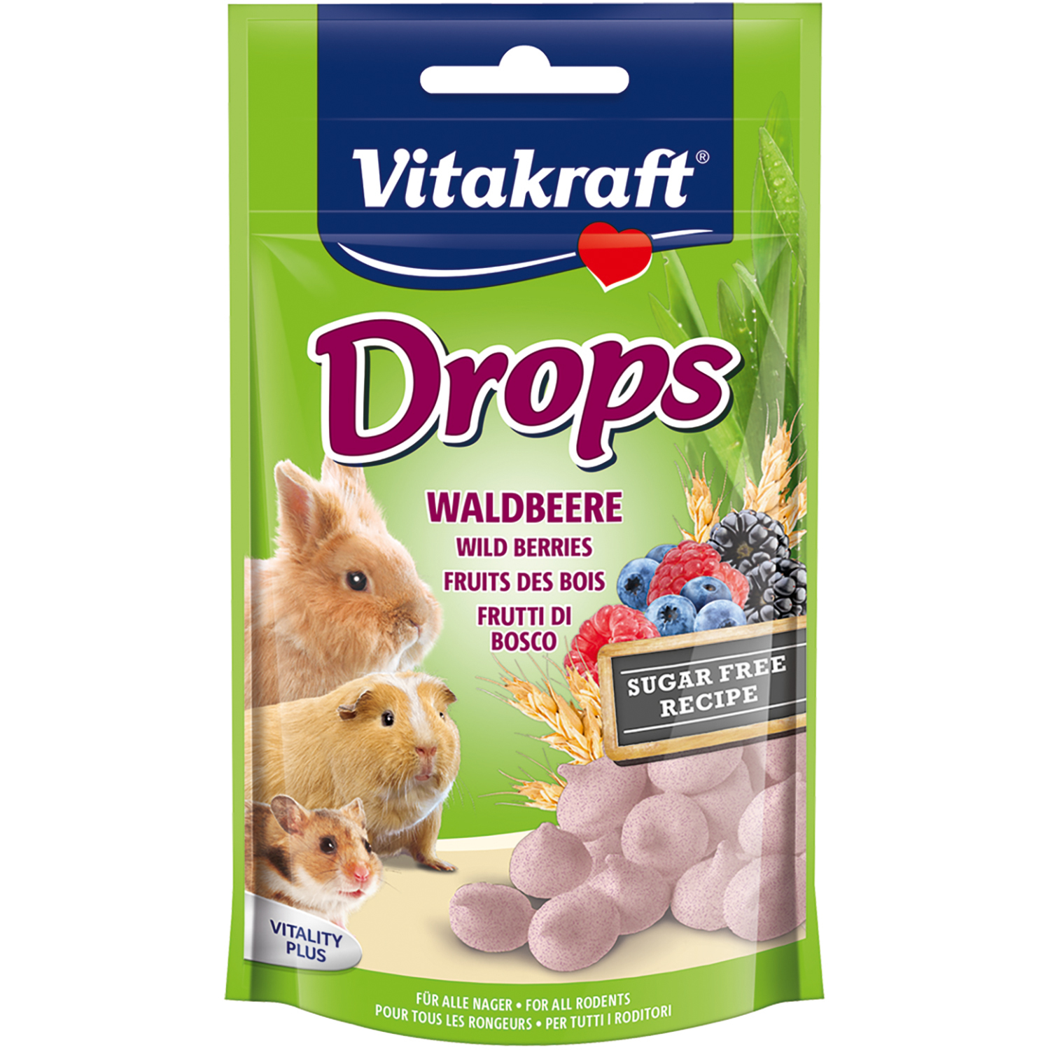 Vitakraft Small Animal Drops - Wild Berry Image