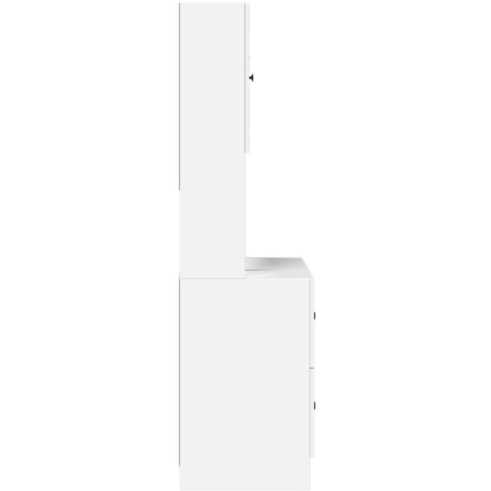 vidaXL 5 Door 2 Drawer Single Shelf White Kitchen Cabinet Image 5