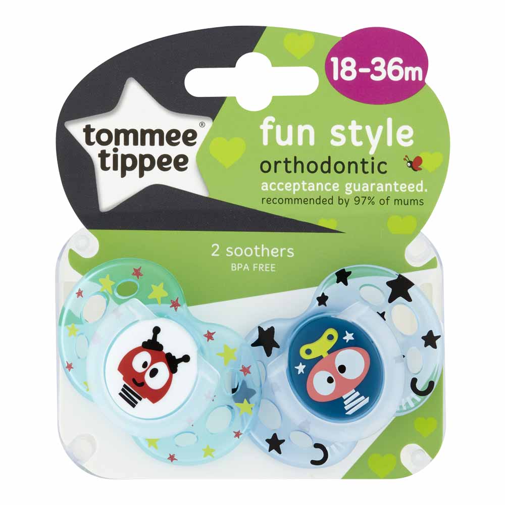 TommeeTippee 18-36m Fun Soother 2 Pack Image 2