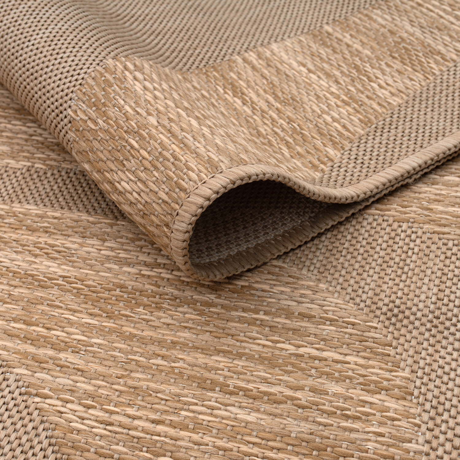 Wave Indoor and Outdoor Rug Natural 170cm Image 3