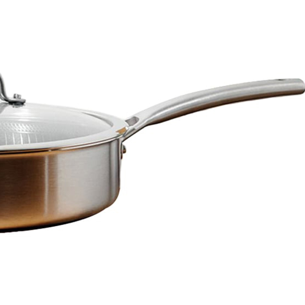 Kitchen Master Hex Stainless Steel Saute Pan - Silver Image 5