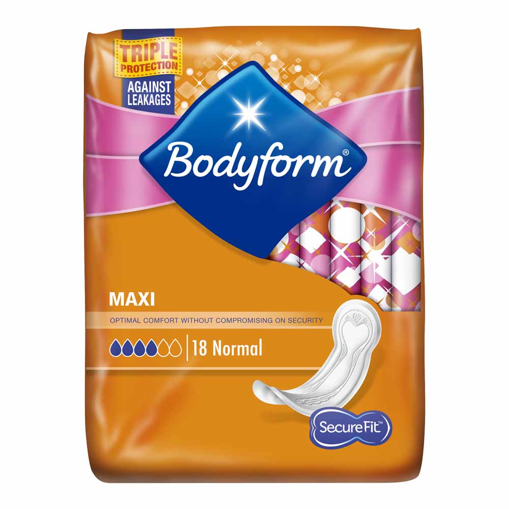 Bodyform Maxi Sanitary Towels 18 pack Image