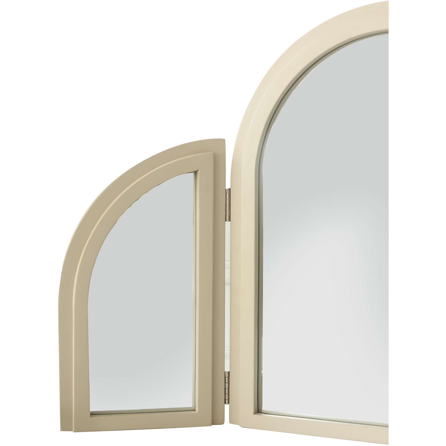Evie Ridged Arch Dressing Table MirrorWhite Image 6