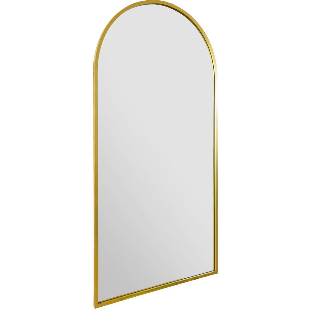 MirrorOutlet The Arcus Gold Framed Arched Garden Wall Mirror 180 x 90cm Image 3