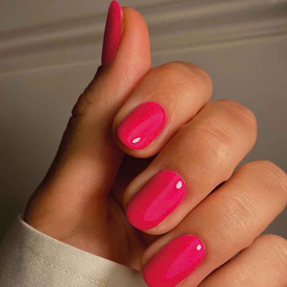Body Collection Plant Based Nail Varnish Summer Colours Hot Pink Image 3