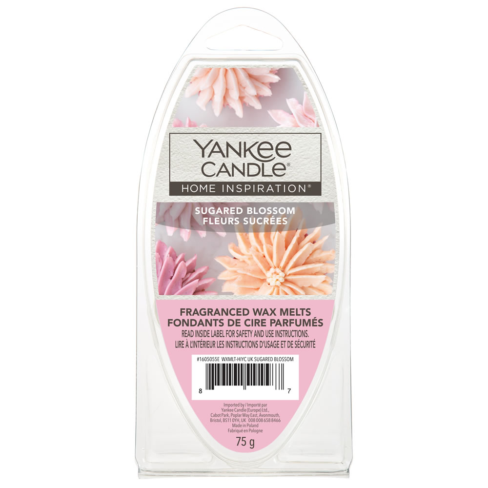 Yankee Home Inspiration Melts Sugared Blossom 6pk Wilko
