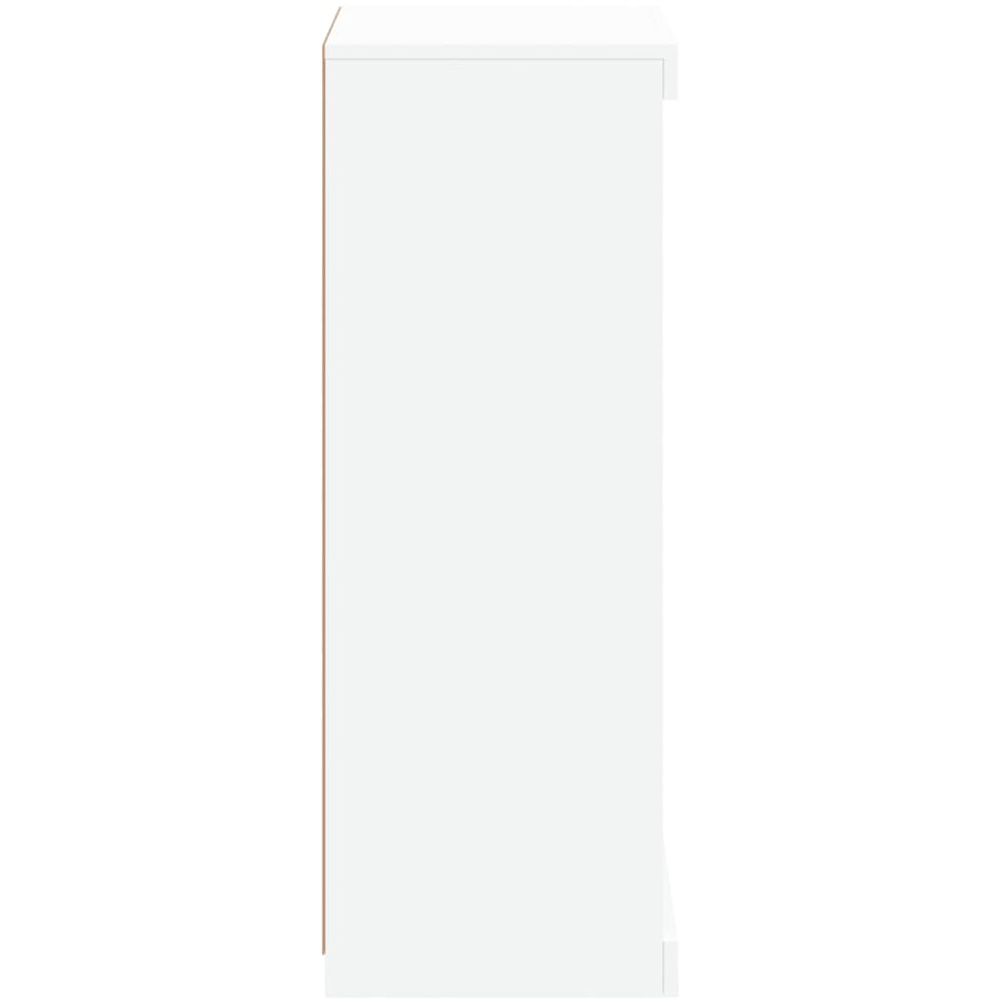 vidaXL 4 Shelf White LED Sideboard Image 6