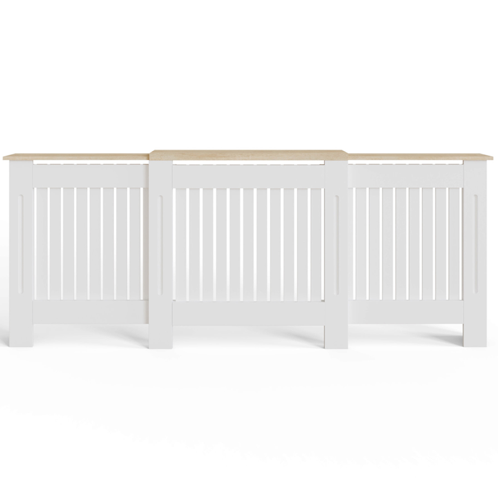 GFW Longslow White Adjustable Radiator Cover Image 5