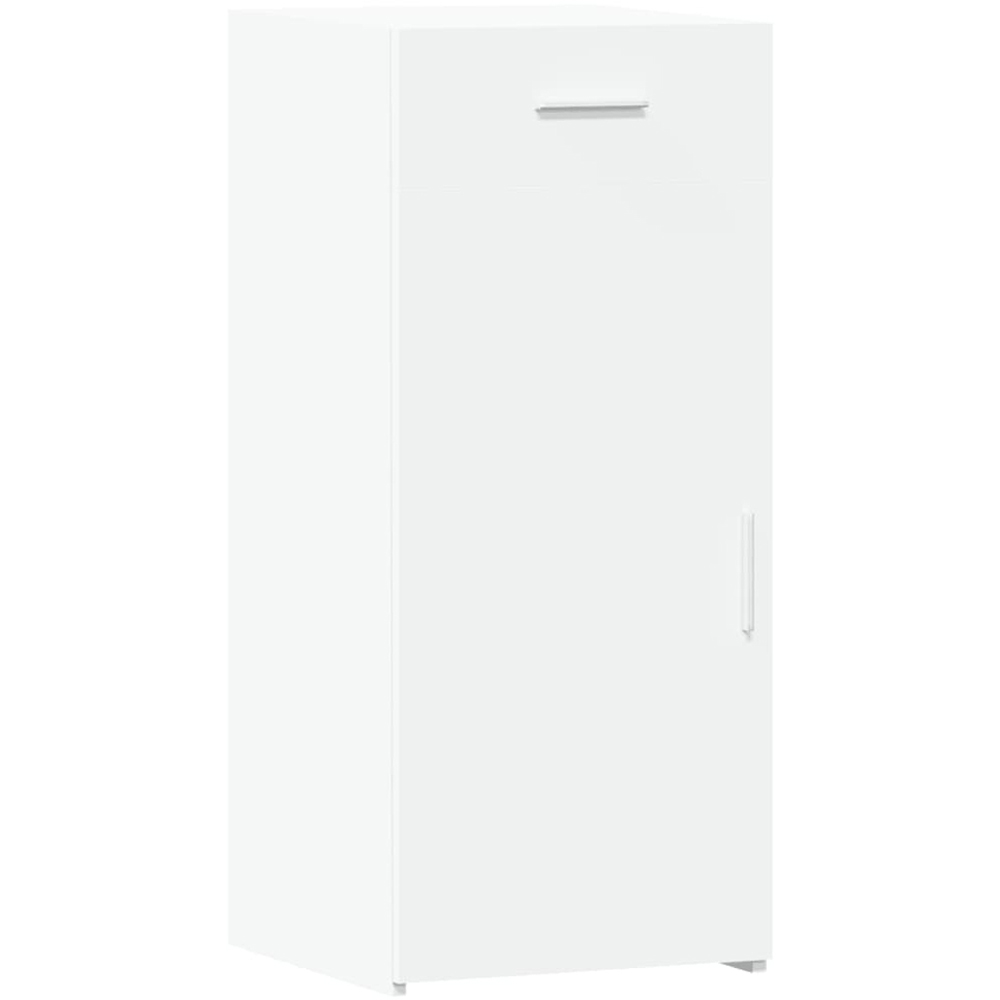 vidaXL Single Door Single Drawer White Sideboard Image 2
