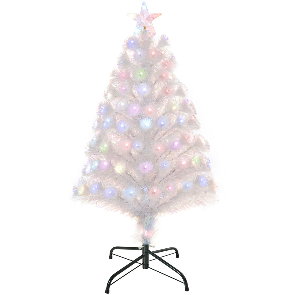 Everglow Fiber Optic LED White Artificial Christmas Tree 3ft Image 1