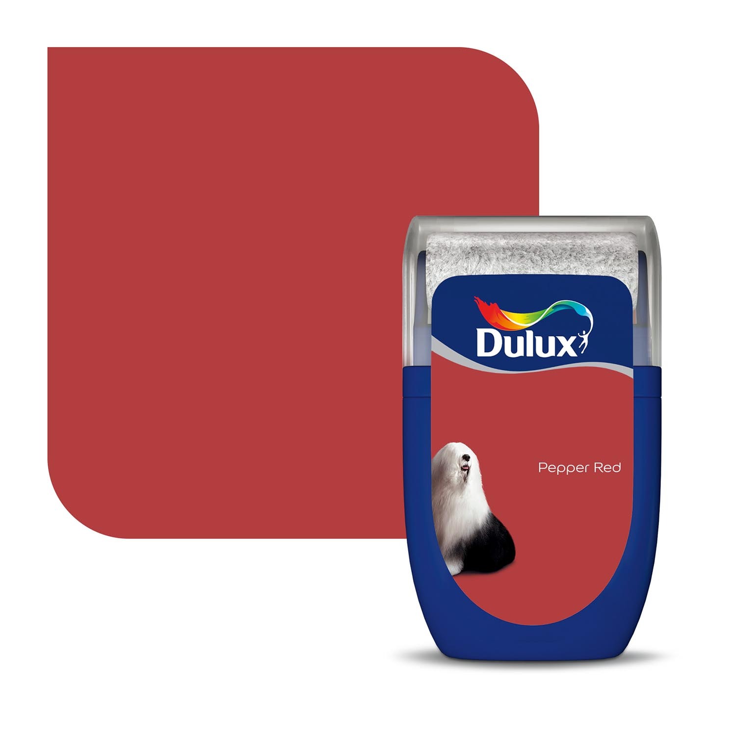 Dulux Pepper Red Matt Tester Paint 75ml Image 1