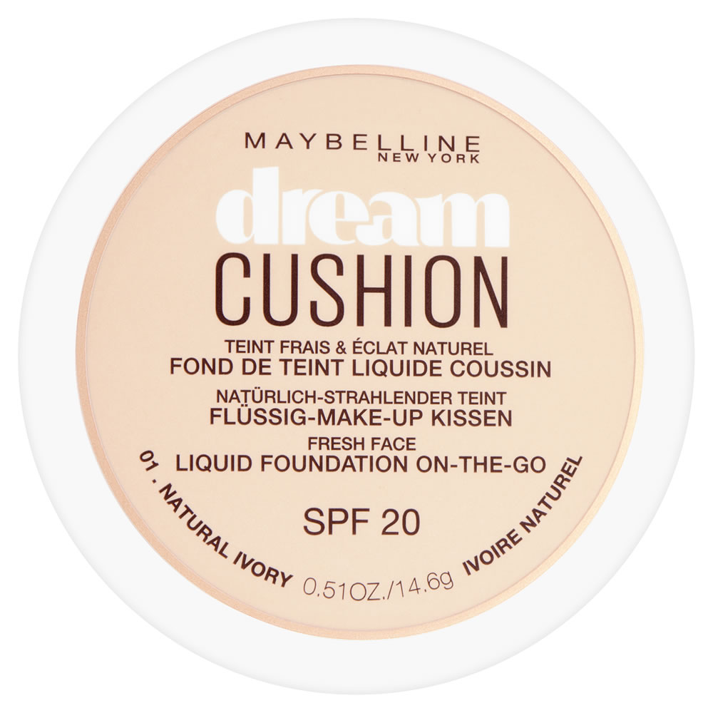 Maybelline Dream Cushion Liquid Foundation Natural  Ivory 01 30ml Image 1