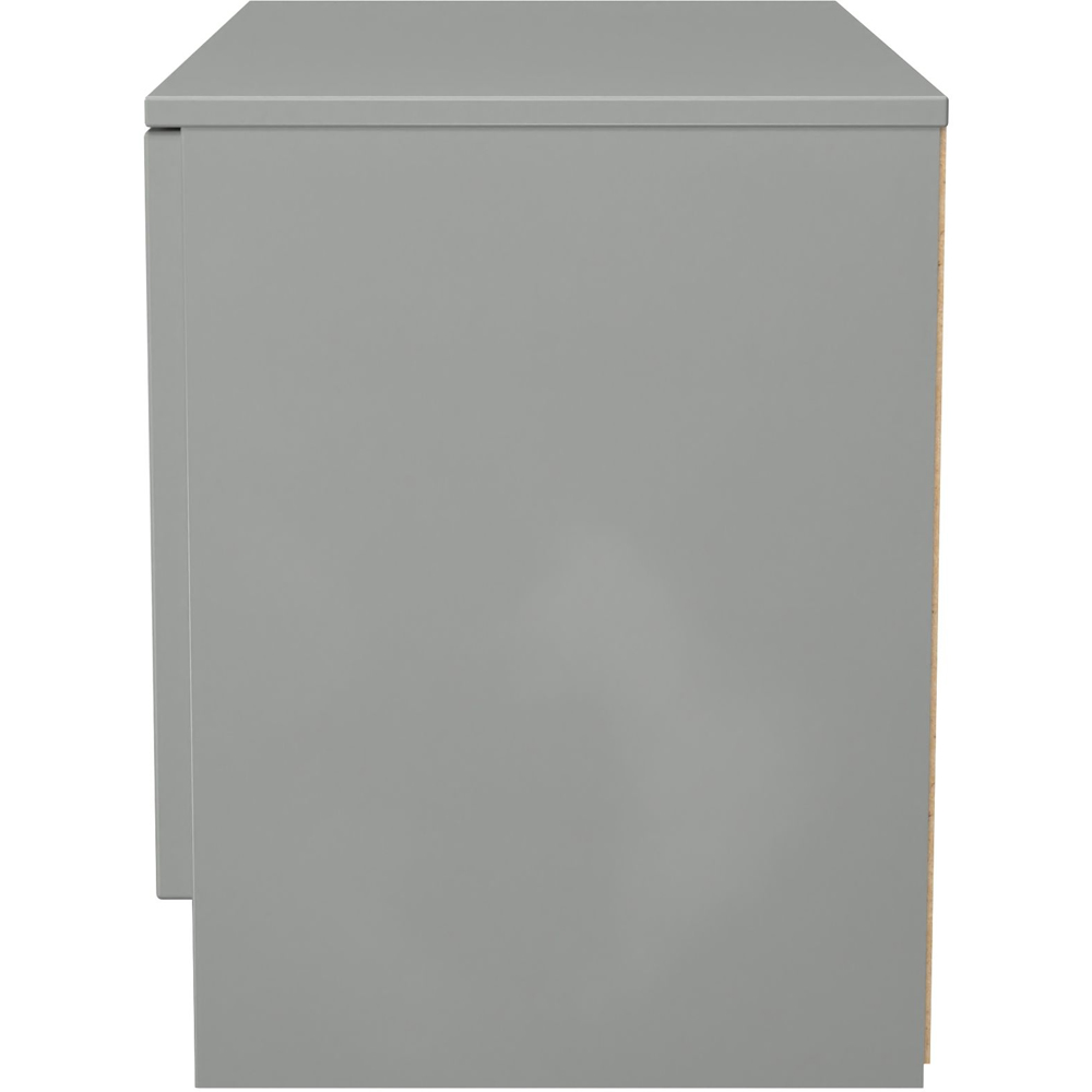 Crowndale Milan 2 Door Dusk Grey Compact Storage Unit Ready Assembled Image 3