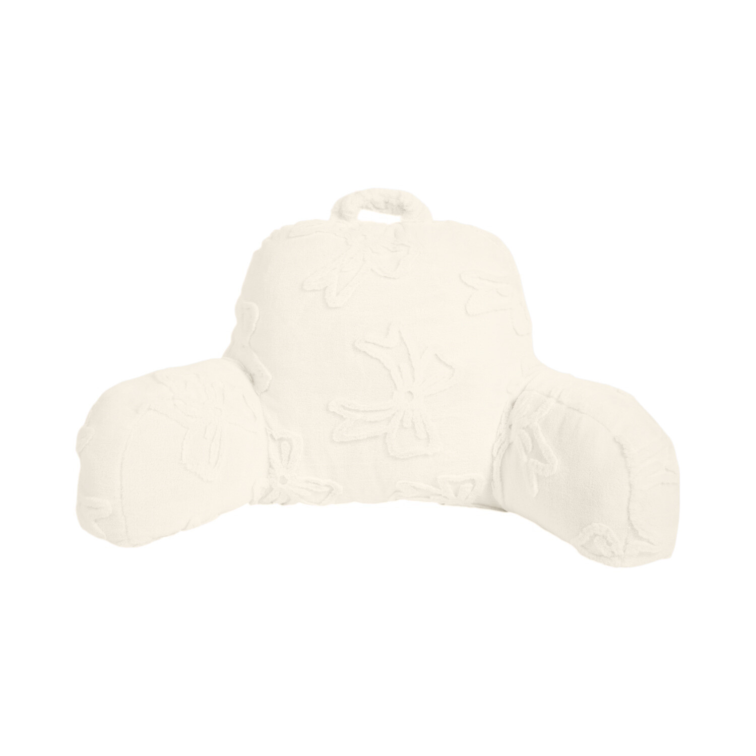 Bow Faux Fur Cuddle Chair Natural Image 1