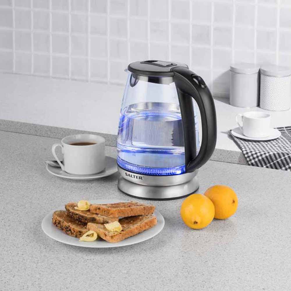 Salter Colour Change Glass Kettle 1.7L Wilko