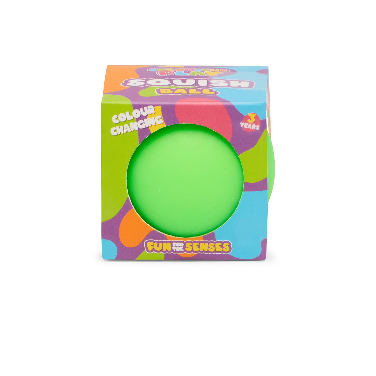 Single ToyMania Colour Changing Sensory Squish Ball in Assorted styles Image 2