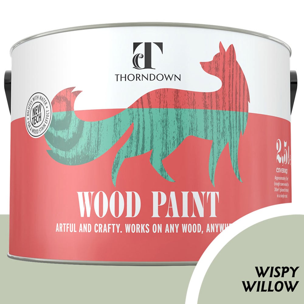 Thorndown Wispy Willow Satin Wood Paint 2.5L Image 4