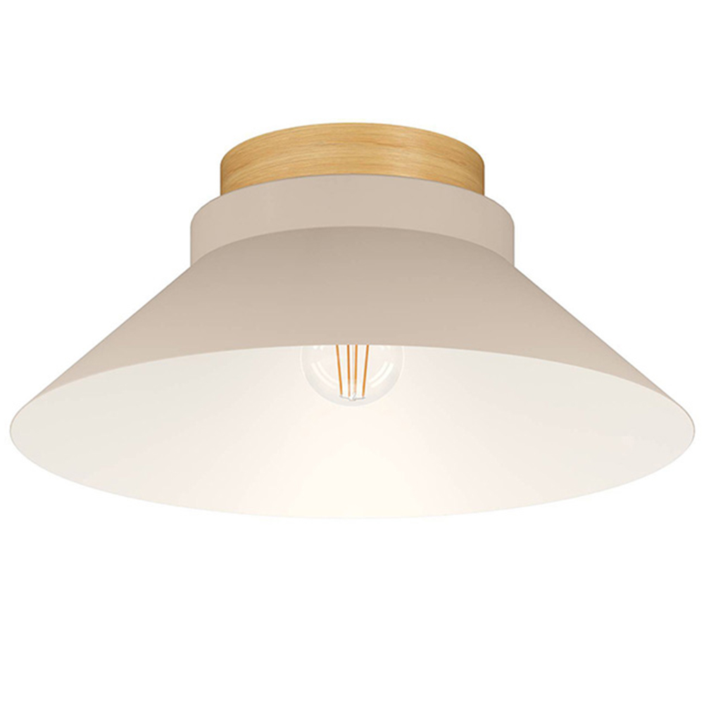 EGLO Moharras Sand and Wood Ceiling Light Image 1