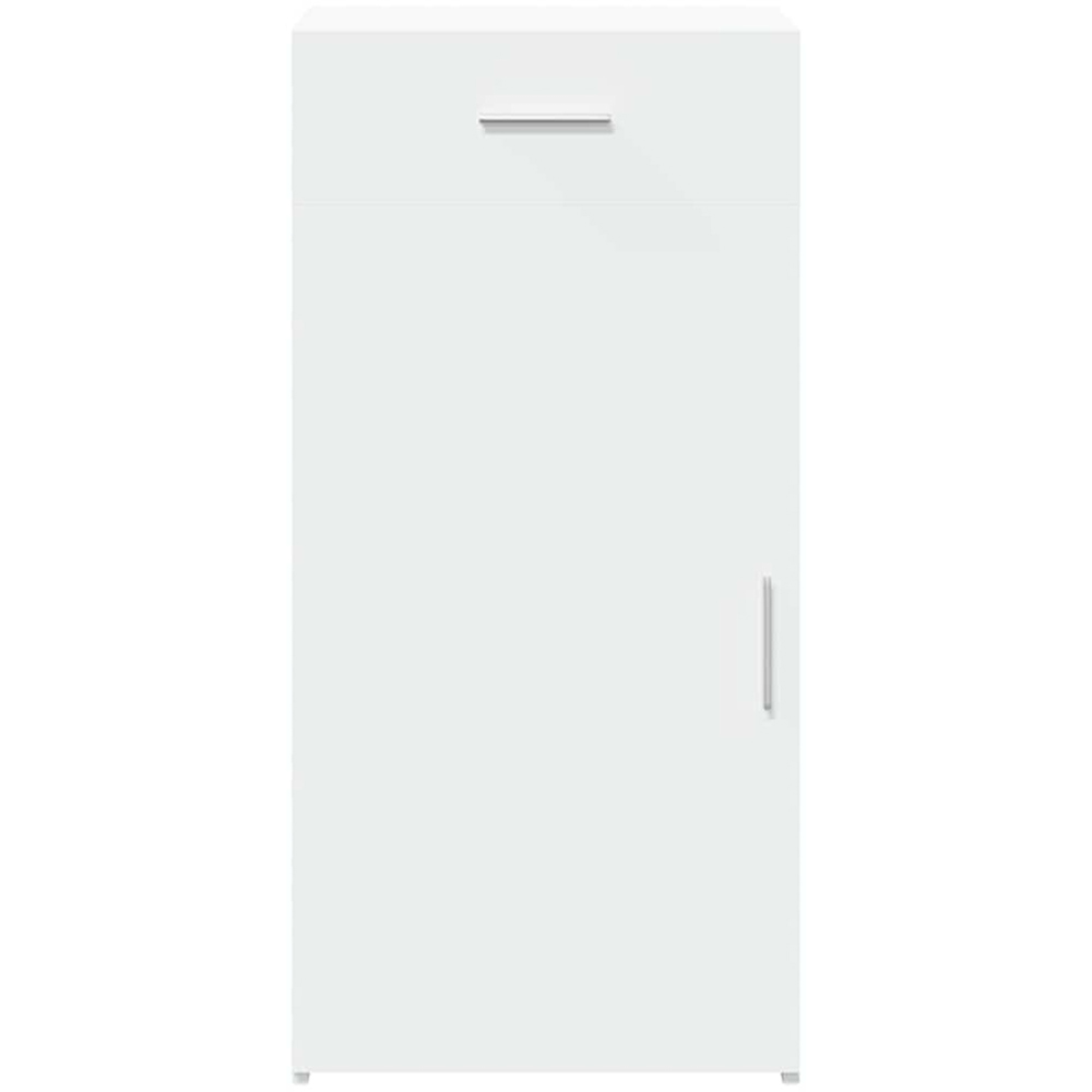 vidaXL Single Door Single Drawer White Sideboard Image 4