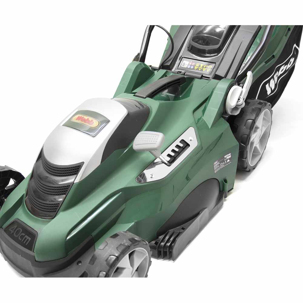 Webb WEER40 1800W Hand Propelled 40cm Classic Electric Rotary Lawnmower Image 5