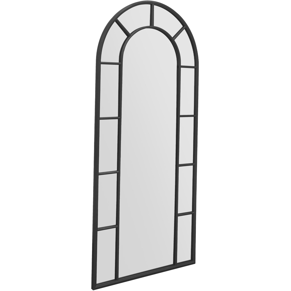 MirrorOutlet The Arcus Black Framed Arched Leaner Garden Wall Mirror 190 x 85cm Image 3