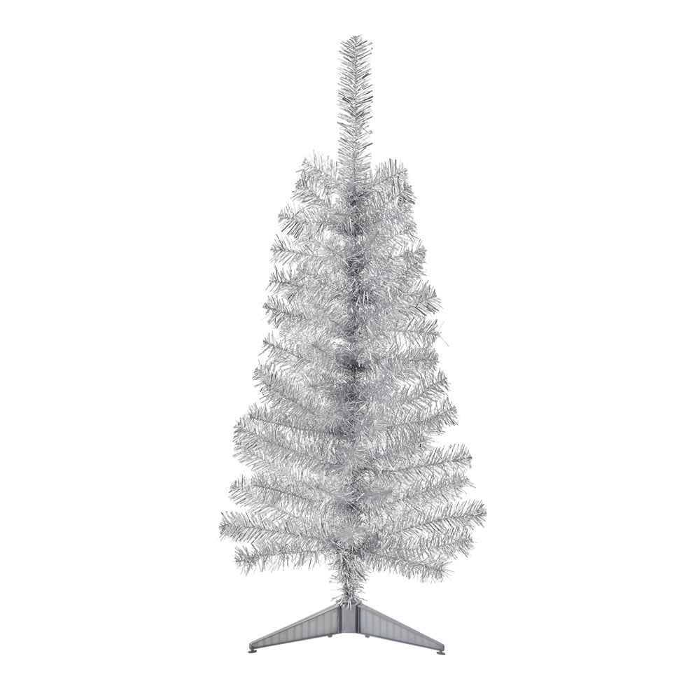 Wilko 3ft Silver Artificial Christmas Tree Image 1