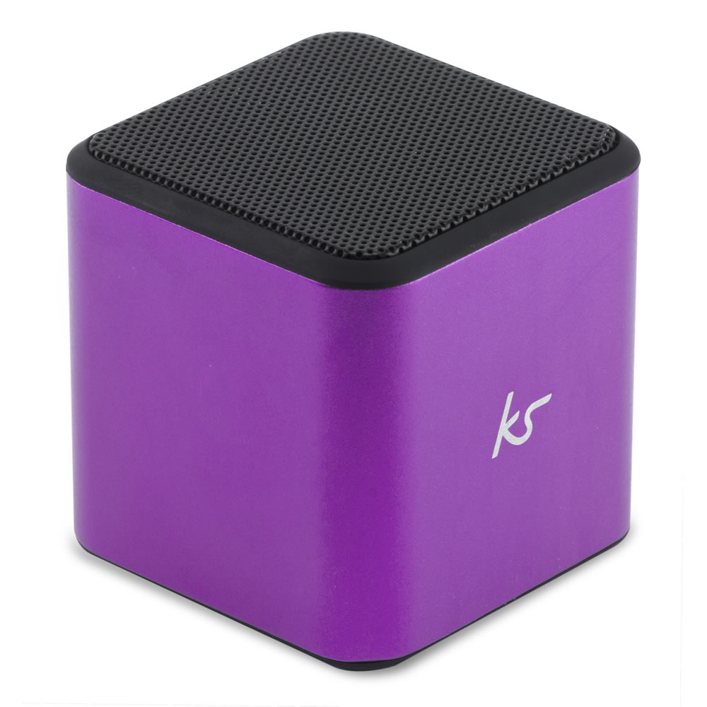 KitSound Purple Cube Bluetooth Speaker Image 2