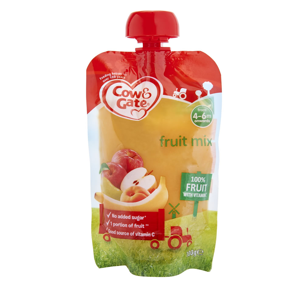 Cow & Gate Fruit Mix Baby Food Pouch 100g Image