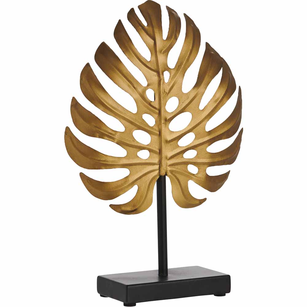 Wilko Gold Leaf Sculpture Image 1