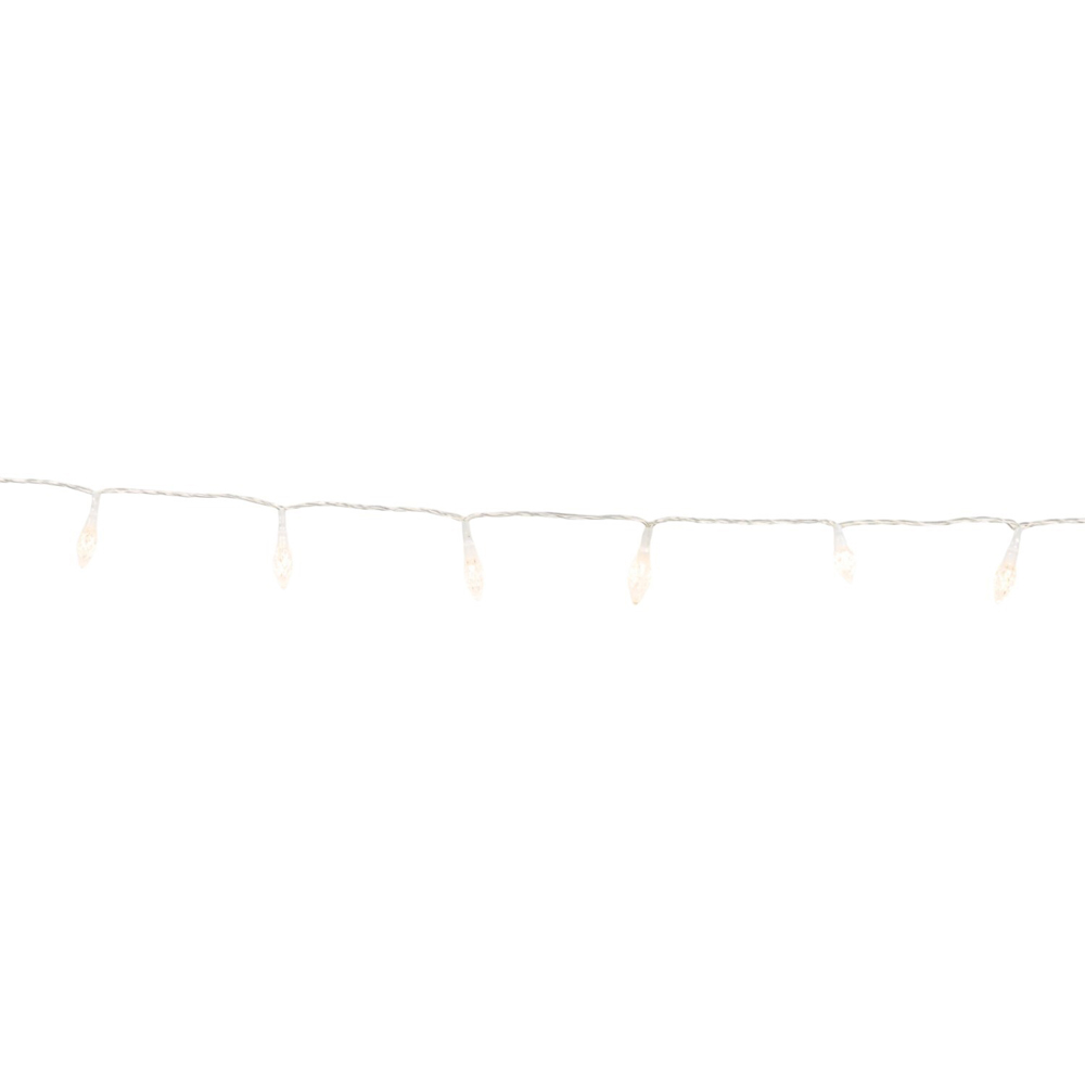 LED Silver and White Cone String Light Image 2