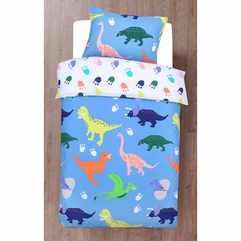 Wilko Dinosaurs Glow in The Dark Duvet Set Single Wilko