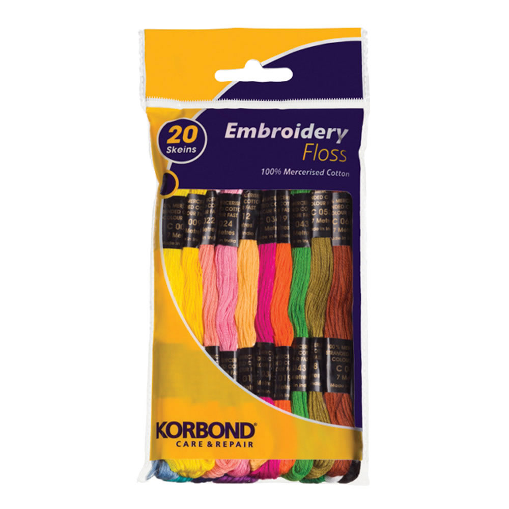 Korbond Embroidery Floss 7m Set of 20 Image