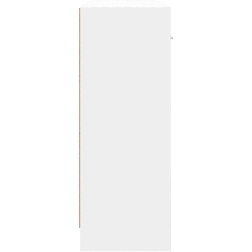 vidaXL 3 Door 3 Drawer White Sideboard Image 7