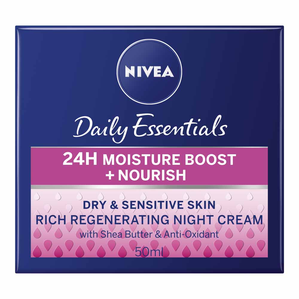 Nivea Nourishing Night Cream for Dry & Sensitive Skin 50ml Image 1