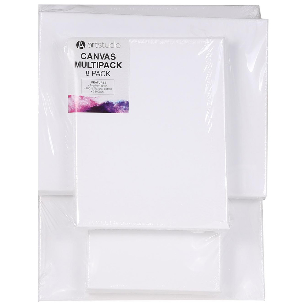 Art Studio Canvas Multipack 8 Pack Image 1