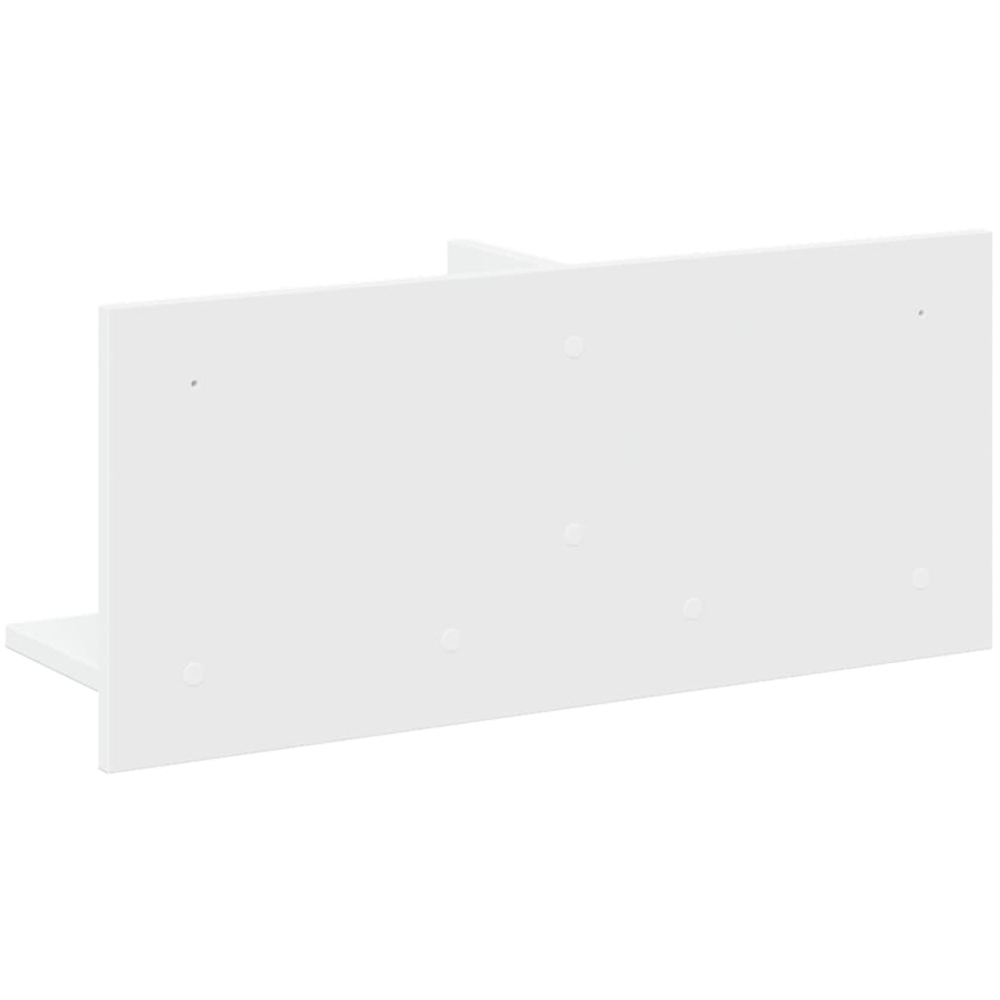 vidaXL 2 Shelf White Wall Cabinet Image 5
