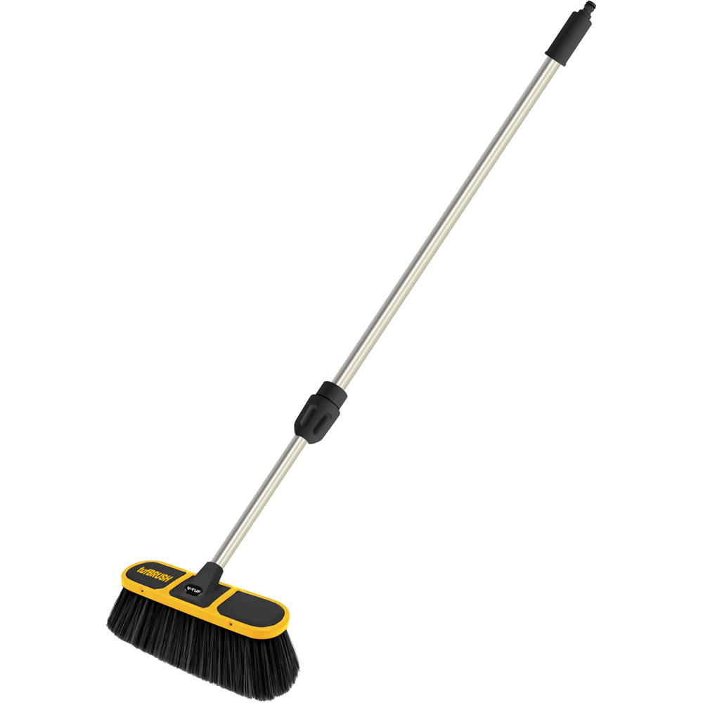 V-TUF tufBRUSH600 Black Soft Bristle Car Wash Brush and Telescopic Pole Kit 2.7m Image 1