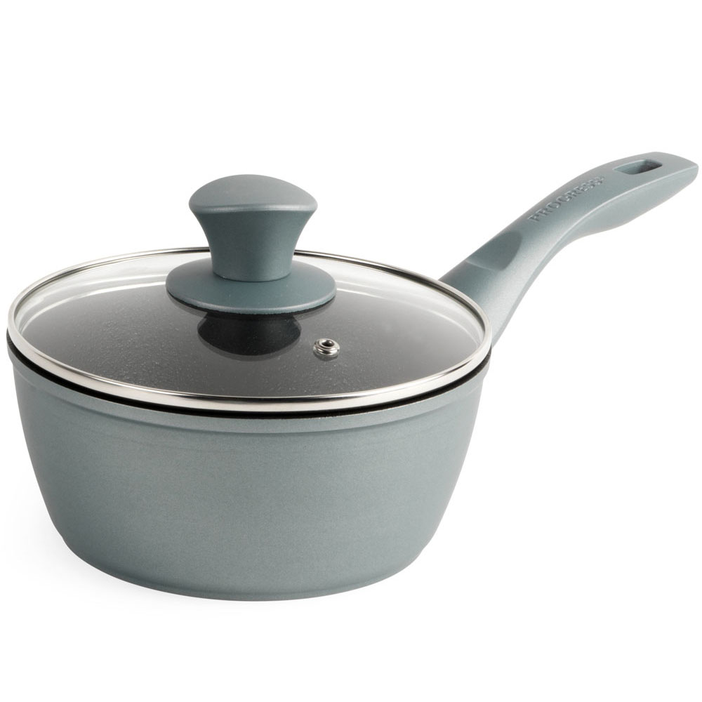 Progress 18cm Shimmer Green Saucepan Wilko