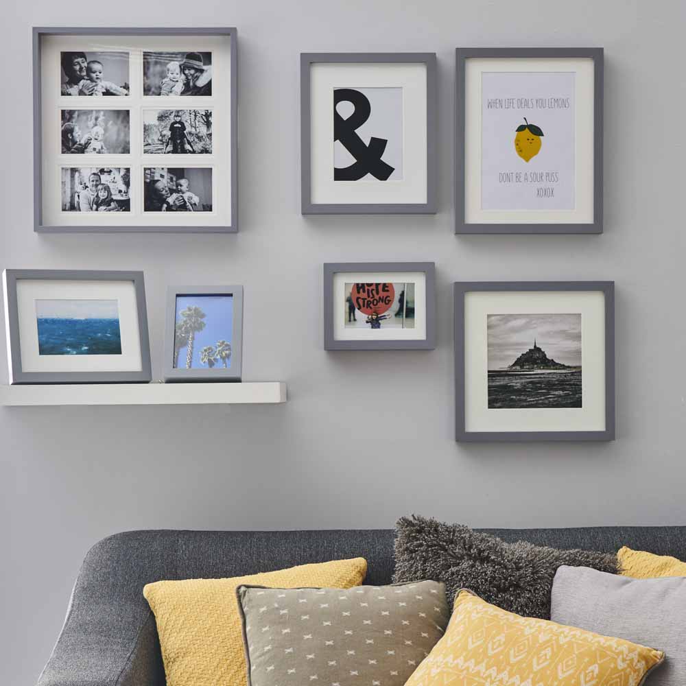 Wilko Grey Photo Frame 3.5 x 5 Inch Wilko