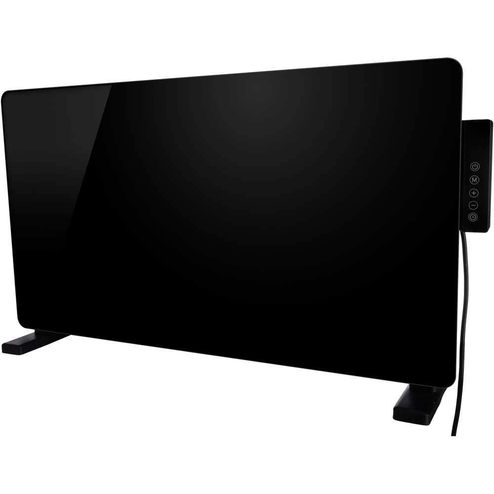TCP Black Glass Heater with Side Control Panel 2000W Image 1