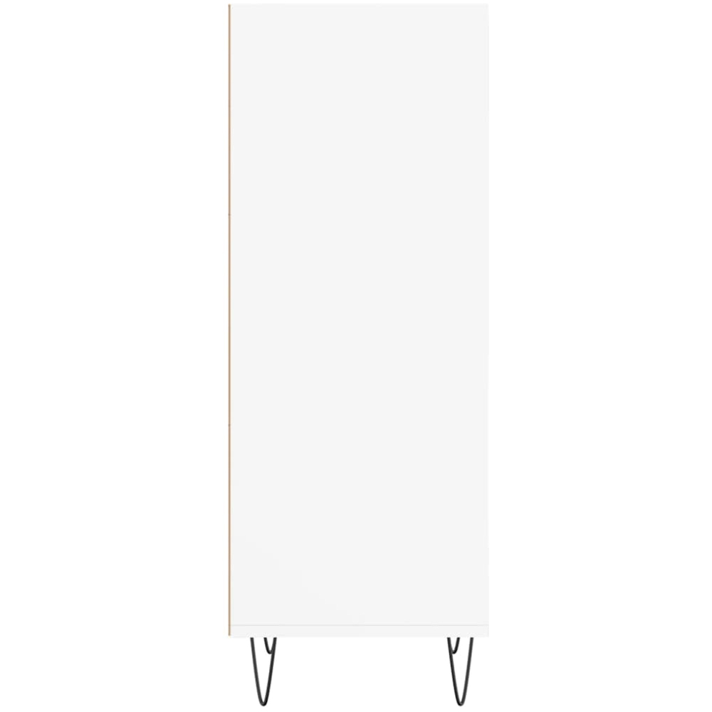 vidaXL 3 Shelf White Sideboard Image 5