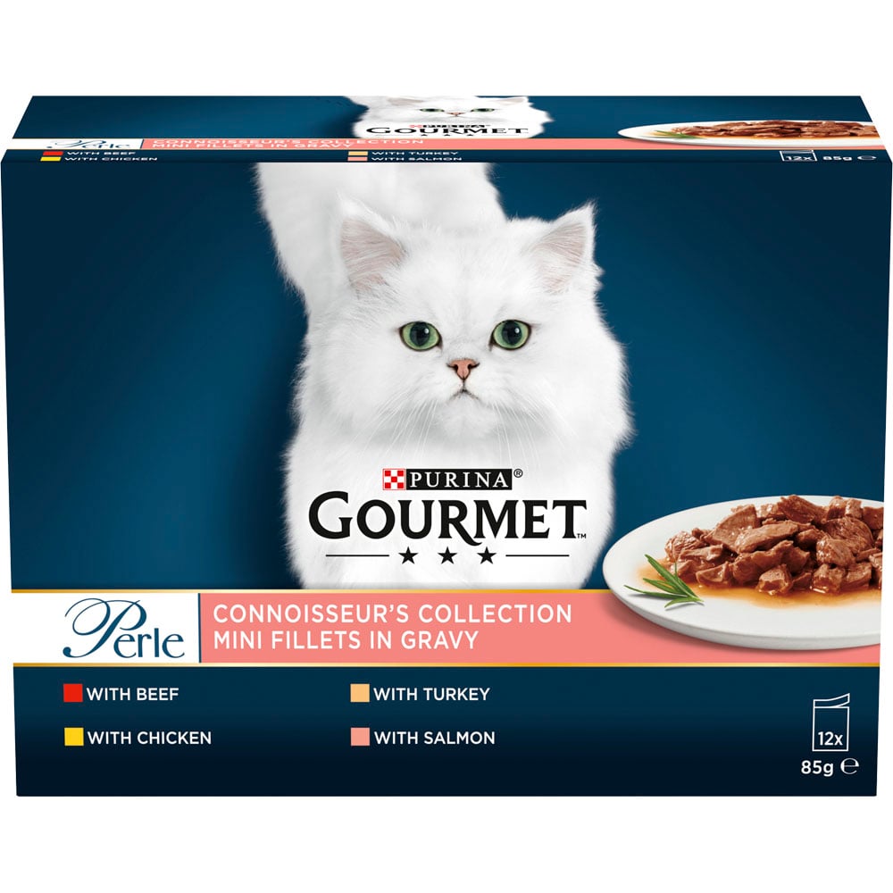 Gourmet Perle Connoisseurs Mixed Cat Food 85g Case of 4 x 12 Pack Image 3