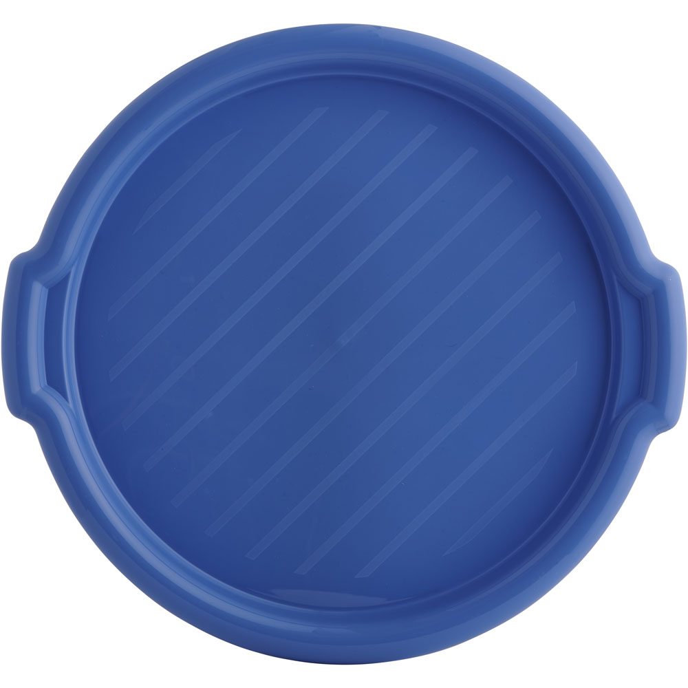 Wilko Round Tray Blue Image 1