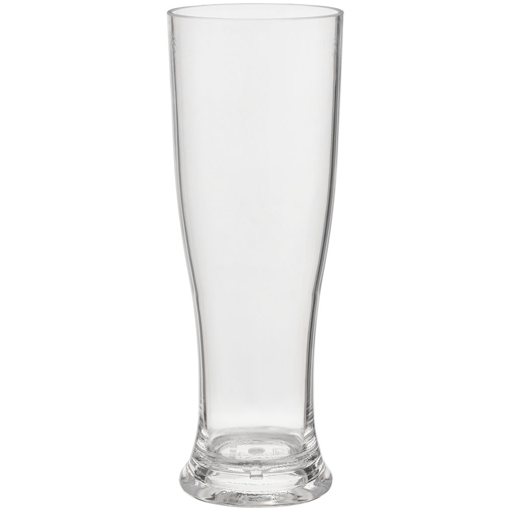 Wilko Clear Plastic Beer Glasses 4 Pack Image 2