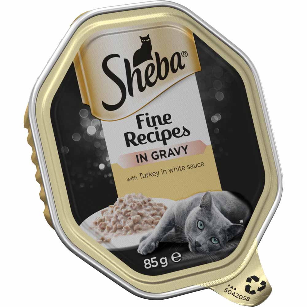 Sheba Turkey in White Sauce Cat Food Tray 85g Image 2