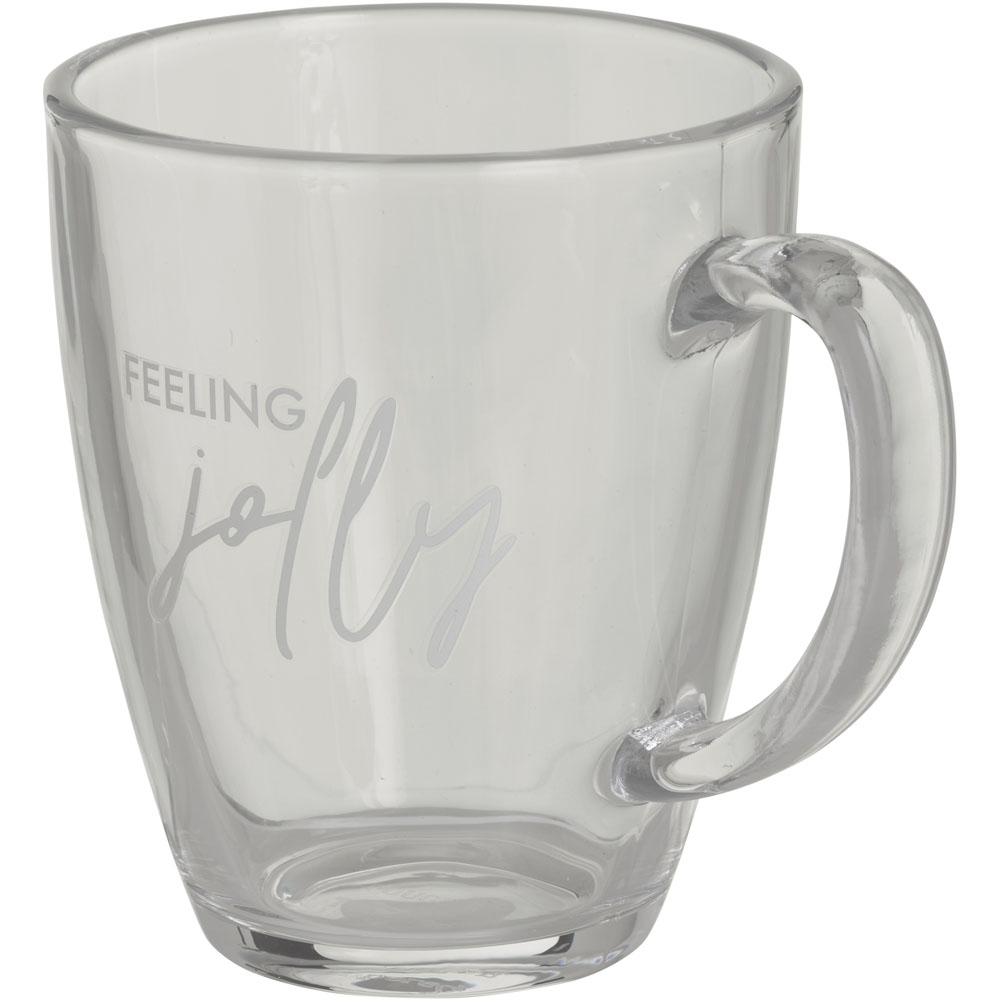 Wilko Clear Feeling Jolly Glass Cappuccino Mug Image 2