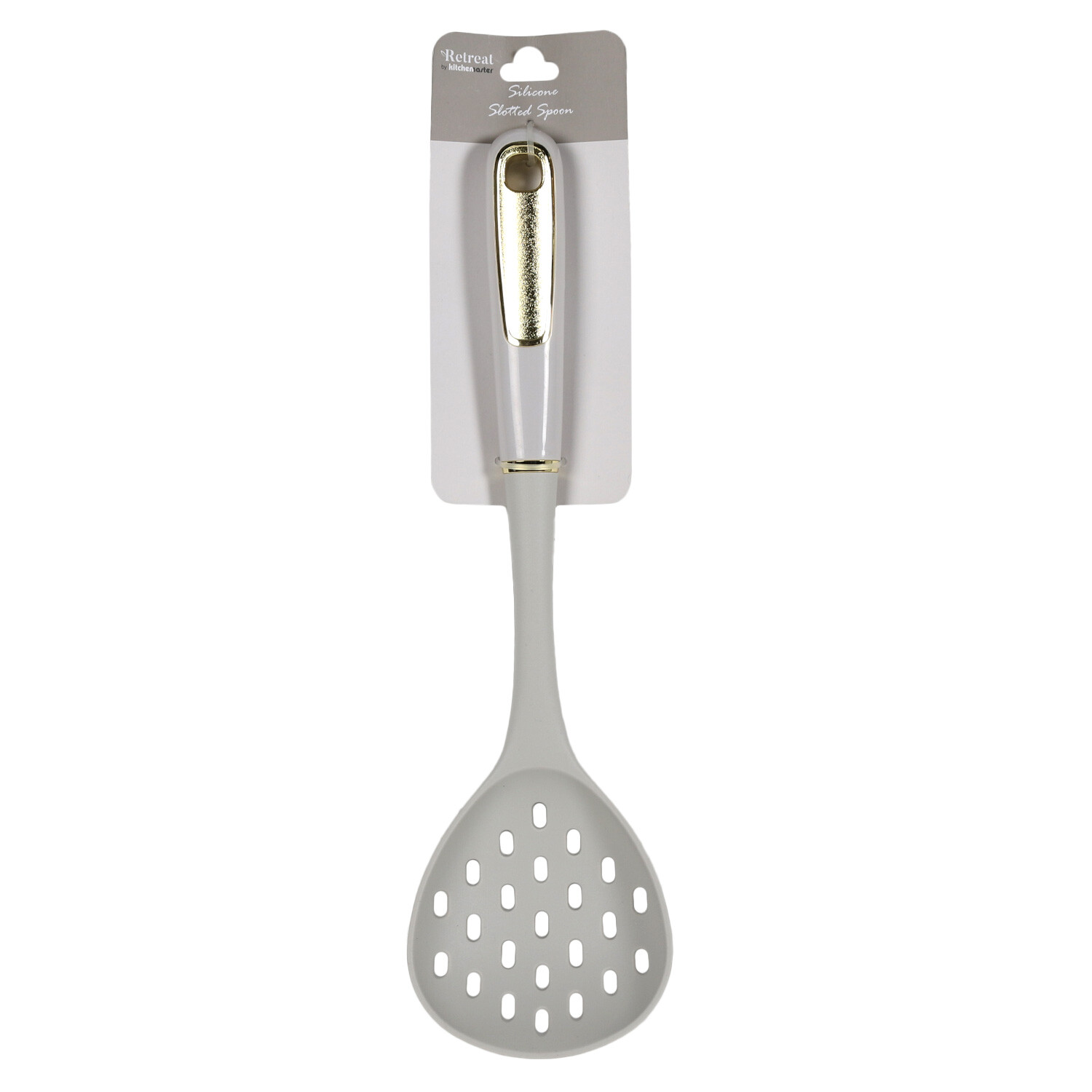 Retreat Silicone Slotted Spoon - Grey Image