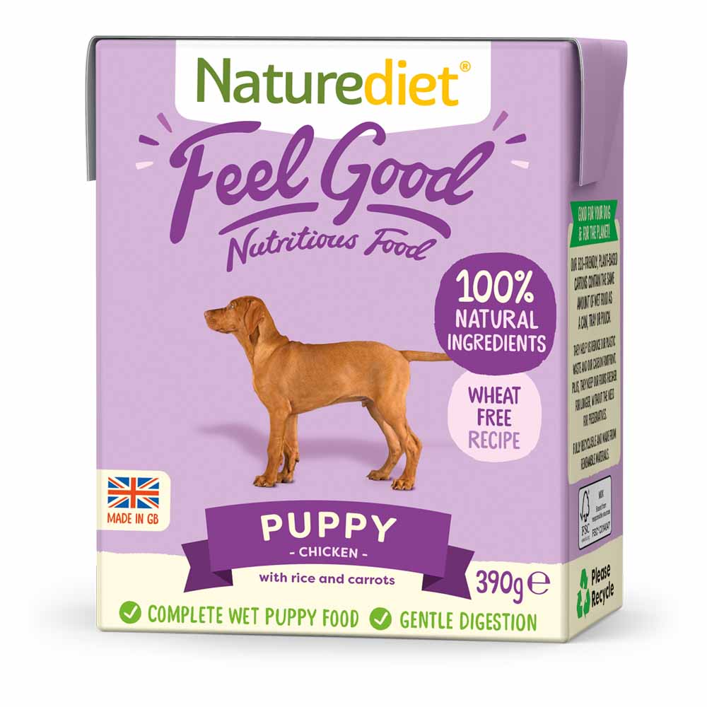 Naturediet Feel Good Puppy Dog Food 390g Image 1